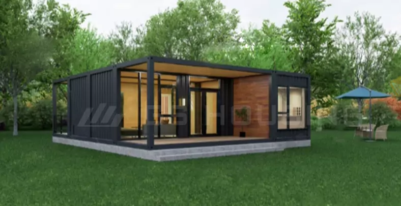 On-site assembly of modular home using crane installation process