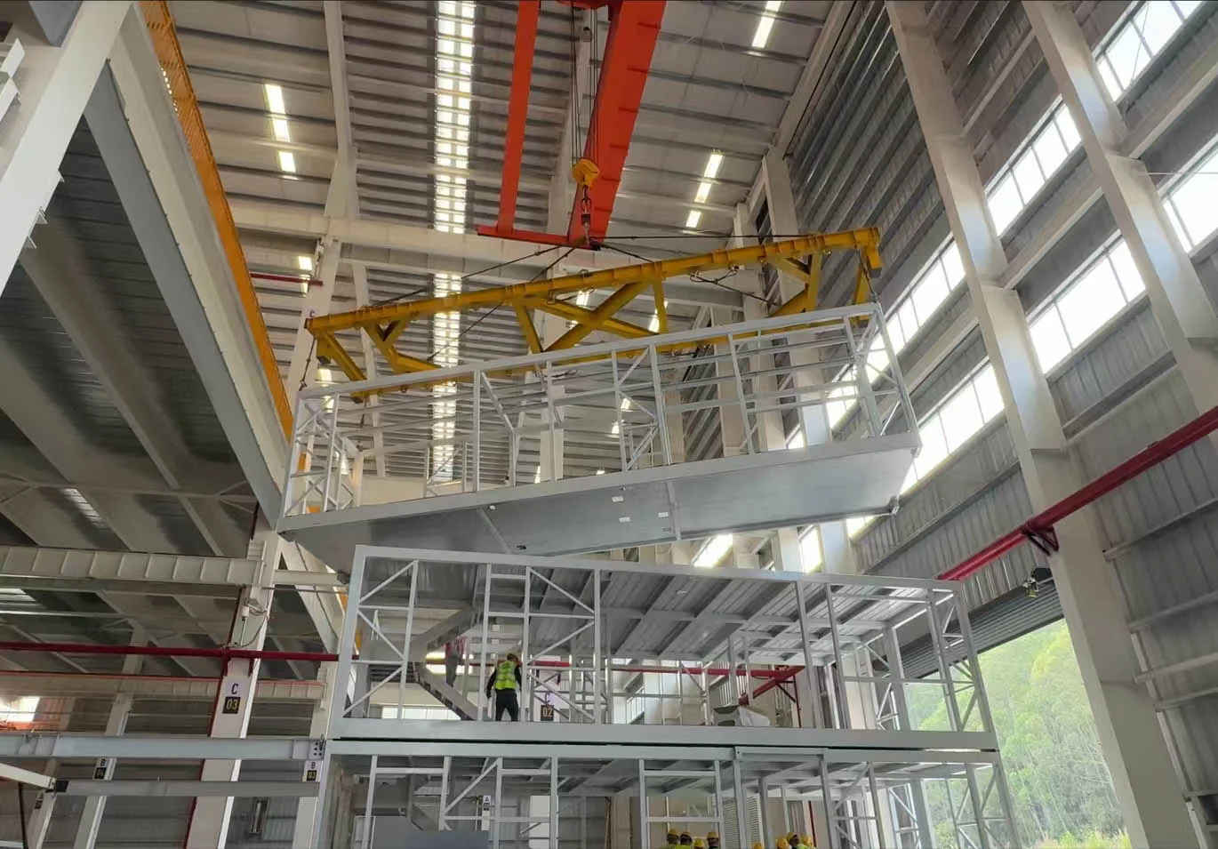 GS Housing prefabricated modular building factory producing container house units for international construction projects