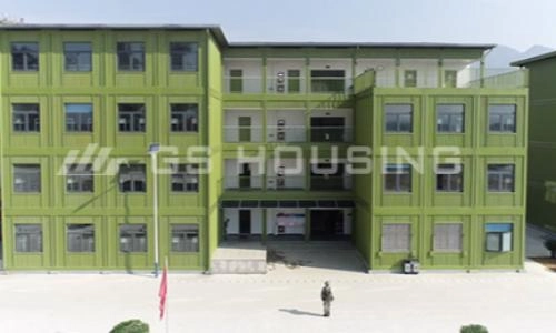 modular camp solutions used for worker accommodation at construction site
