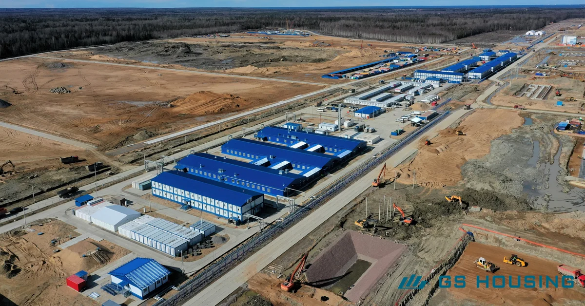 Modular Container Construction Site in Saudi Arabia