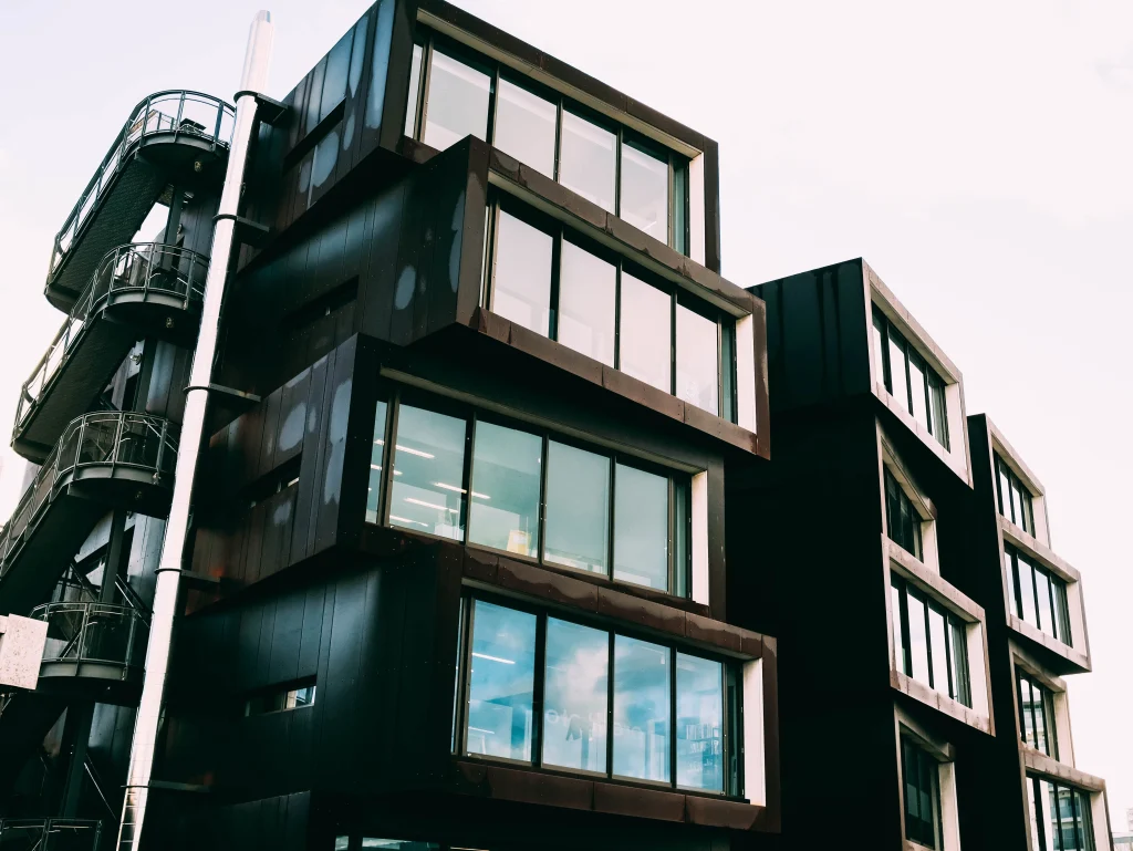 container house with glass