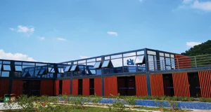 Casa contenedor modular portátil multifuncional desmontada