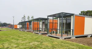 Casa contenedor prefabricada multifuncional de fácil montaje