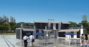 Casa contenedor modular portátil multifuncional desmontada