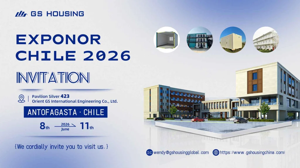 GS Housing announces participation in EXPONOR Chile 2026 mining and energy exhibition in Antofagasta showcasing modular camp solutions