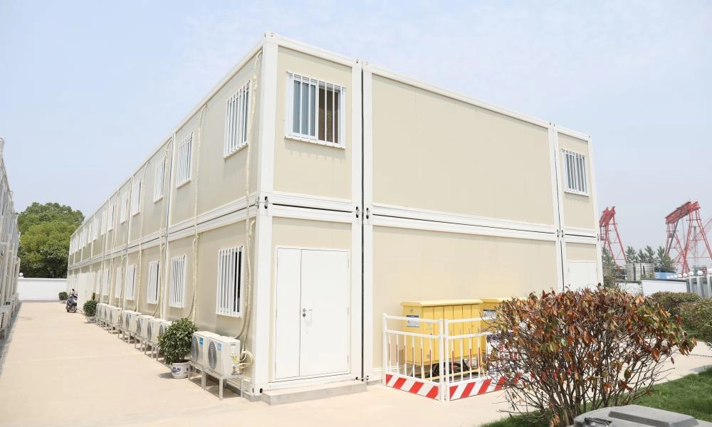 wind-resistant prefabricated housing used in coastal modular worker camp