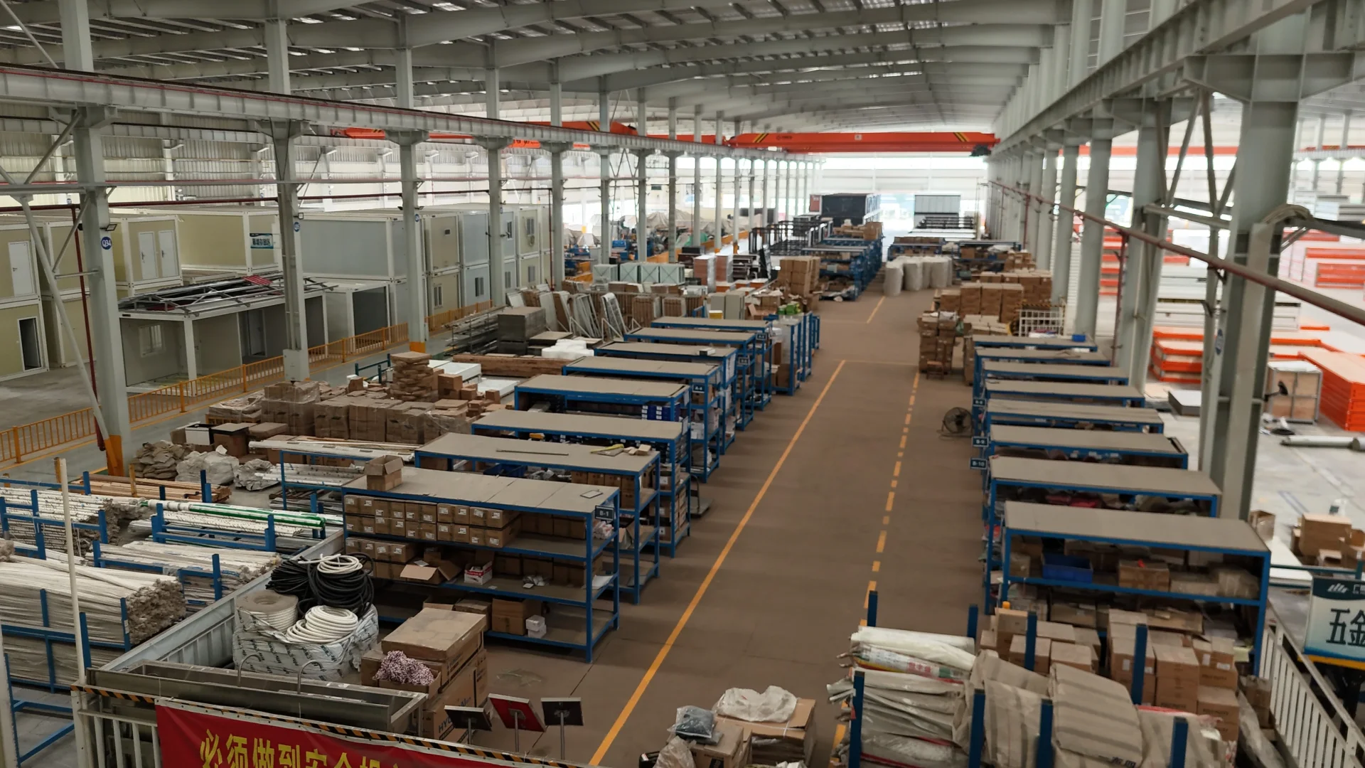 steel structure components used for prefab camp manufacturing in EPC and mining projects