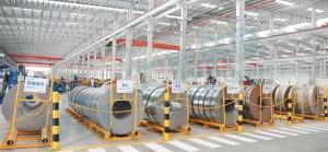 galvanized steel frame production for prefab camp structures in factory