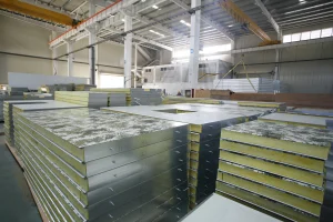 rock wool sandwich panels used in insulated modular buildings and prefab camp wall systems