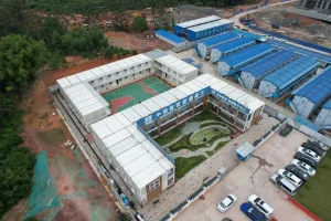 modular worker camp layout for 300 to 500 construction workers in EPC projects