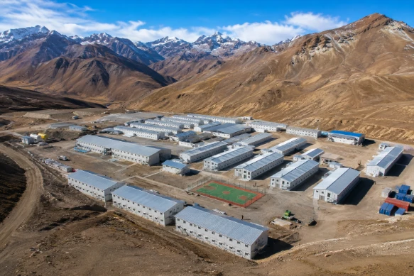 remote mining accommodation in the Andes for high altitude mining projects
