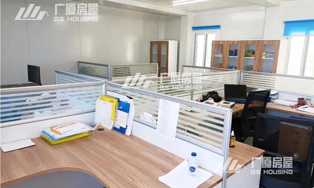 Prefabricated container house office interior