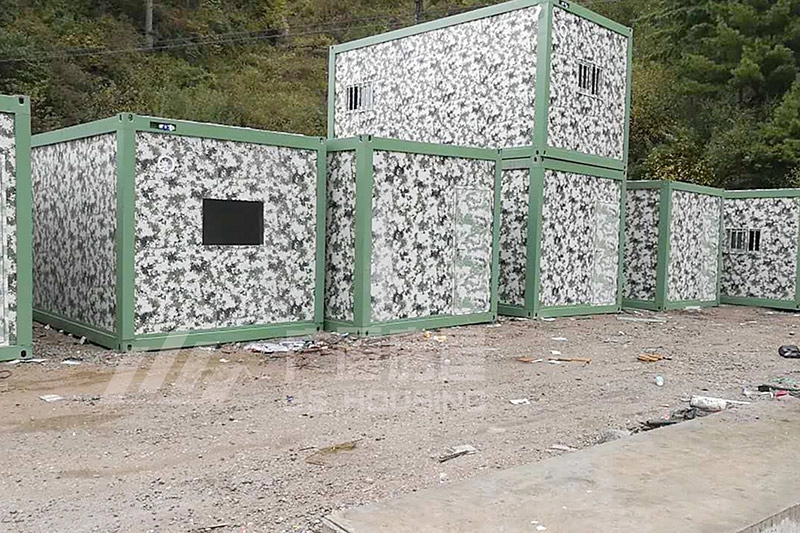 camouflage container house units for military camp project camouflage container house units for military camp project