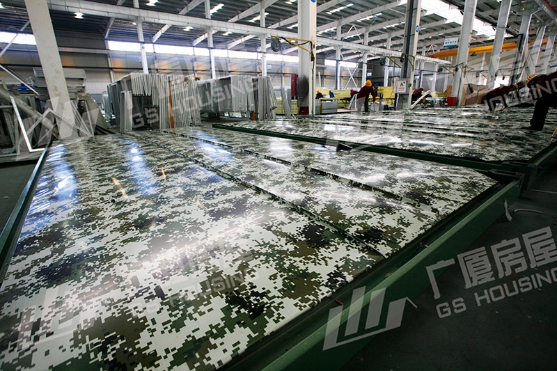 camouflage roof panel for prefab military camp container house camouflage roof panel for prefab military camp container house