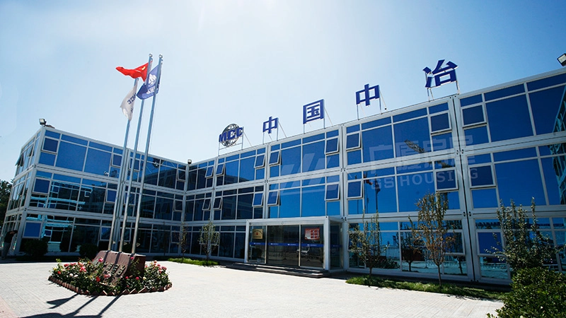 container house staff accommodation building facade