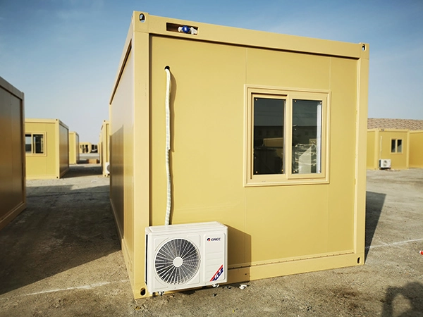 container house unit with air conditioner for military camp accommodation