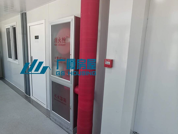 fire protection facilities inside modular military camp accommodation building2