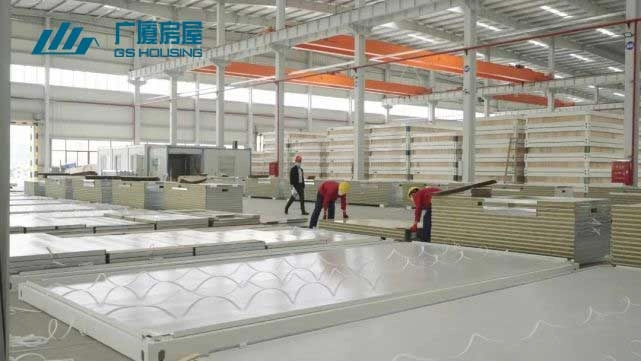 integrated housing components assembled in production workshop for emergency accommodation integrated housing components assembled in production workshop for emergency accommodation