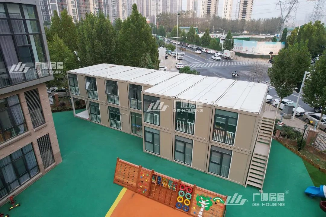 kindergarten campus building with modular classroom units and outdoor play area kindergarten campus building with modular classroom units and outdoor play area