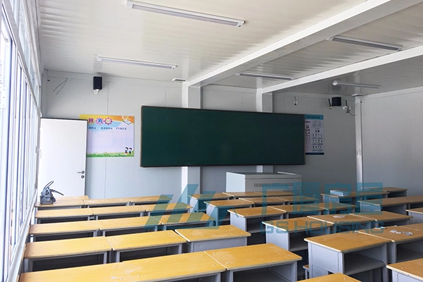 modular education classroom interior space designed for teaching activities