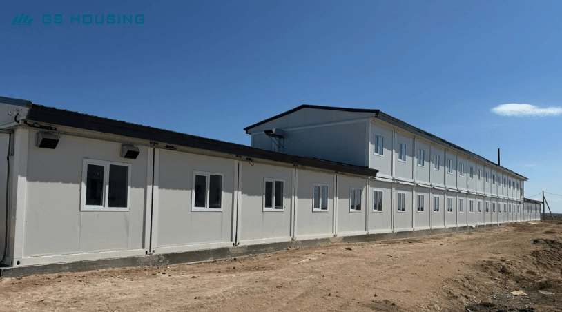 modular mining camp buildings remote site layout overview