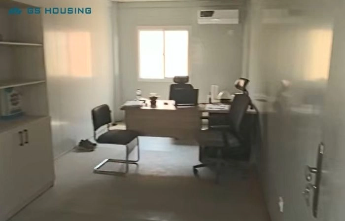 modular office workspace interior meeting room container building layout