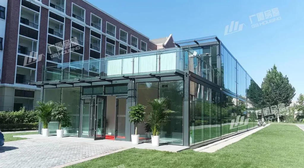modular school campus building with classroom blocks for educational infrastructure project