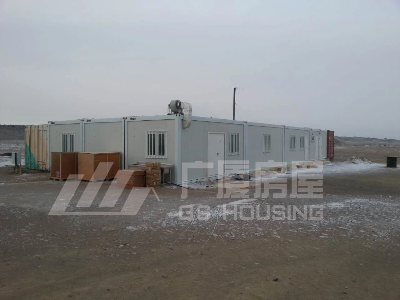 modular worker camp accommodation buildings in open terrain modular worker camp accommodation buildings in open terrain