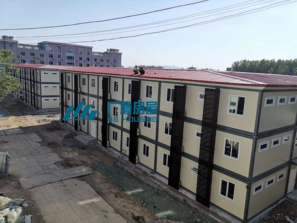 multi storey container house military camp accommodation building4