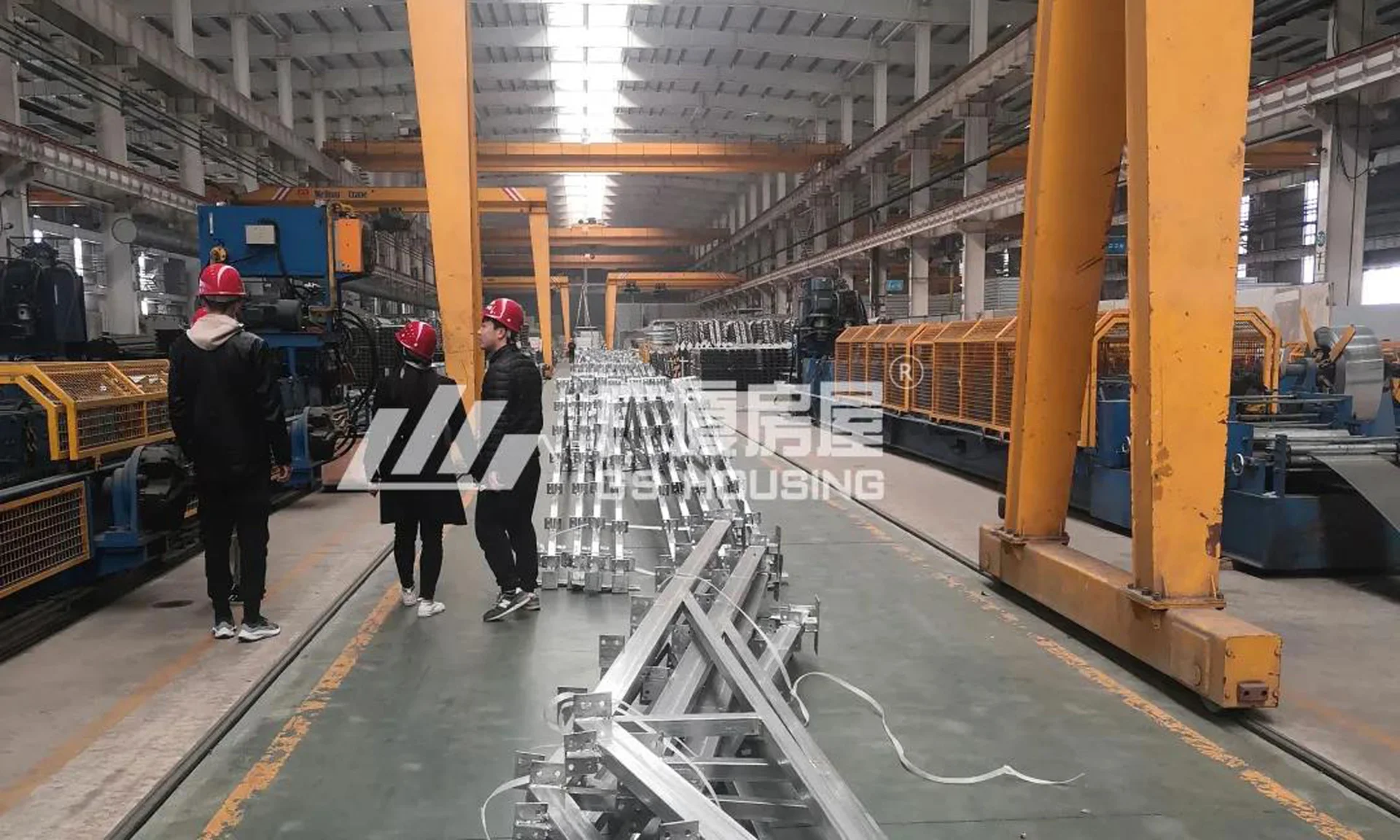 prefab container house steel frame production workshop
