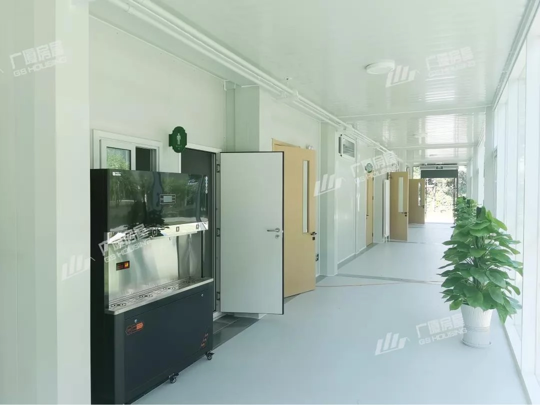 school classroom building exterior within a modular education campus