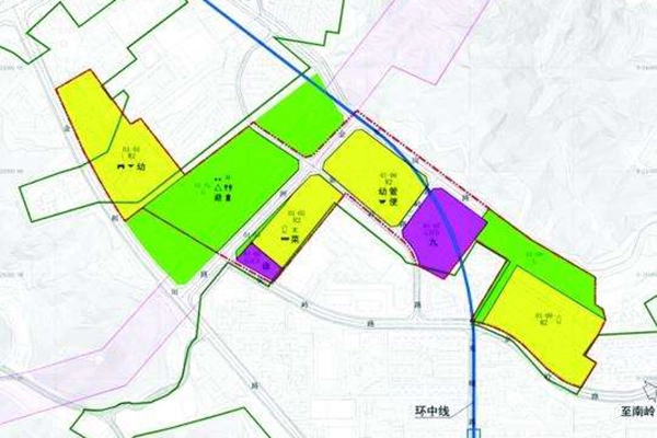 site planning drawing for modular building project with colored functional zones site planning drawing for modular building project with colored functional zones