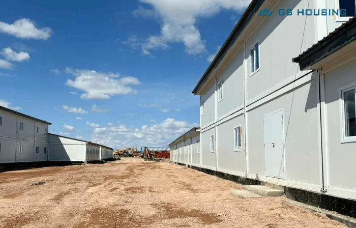 steel structure modular housing site installation overview