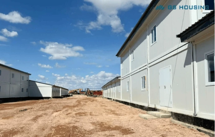500 person mining camp with modular accommodation buildings for Kazakhstan remote mining projects