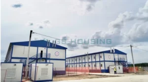 Modular worker accommodation container camp for European construction projects