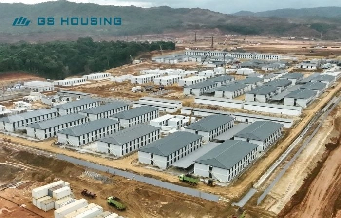 labor camp large scale modular accommodation site overview