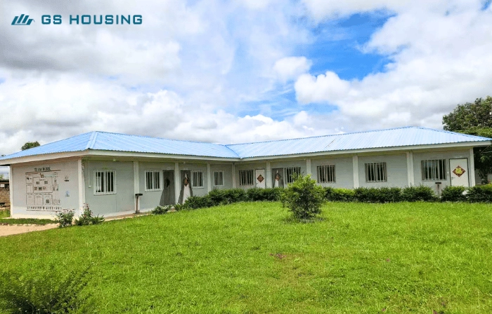 modular accommodation building exterior landscape view Tanzania project
