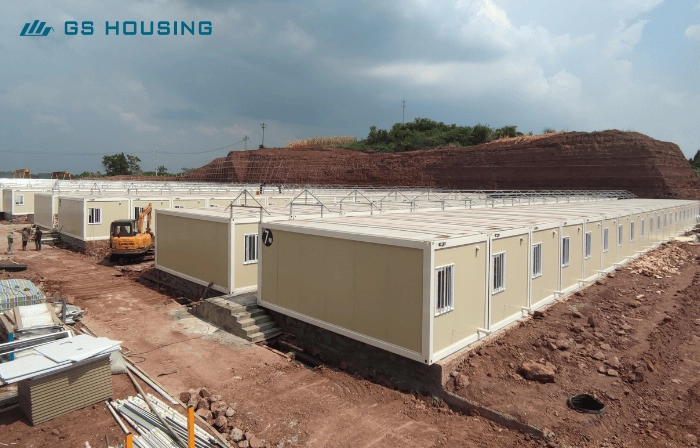 prefab container house accommodation building layout for Ethiopia project