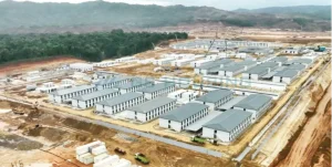 remote mining accommodation at GS Housing Huayou mining camp project