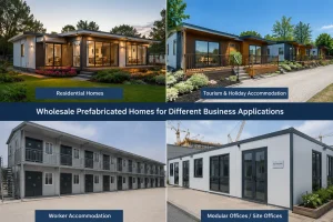 Wholesale prefabricated homes and modular buildings supplied for European residential and commercial projects