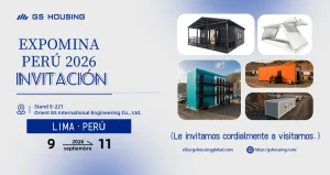 GS Housing at EXPOMINA PERÚ 2026 Modular Mining Camp Solutions for Remote Projects