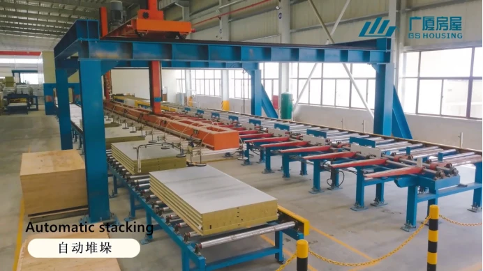 Automated production line for flat-pack modular building components