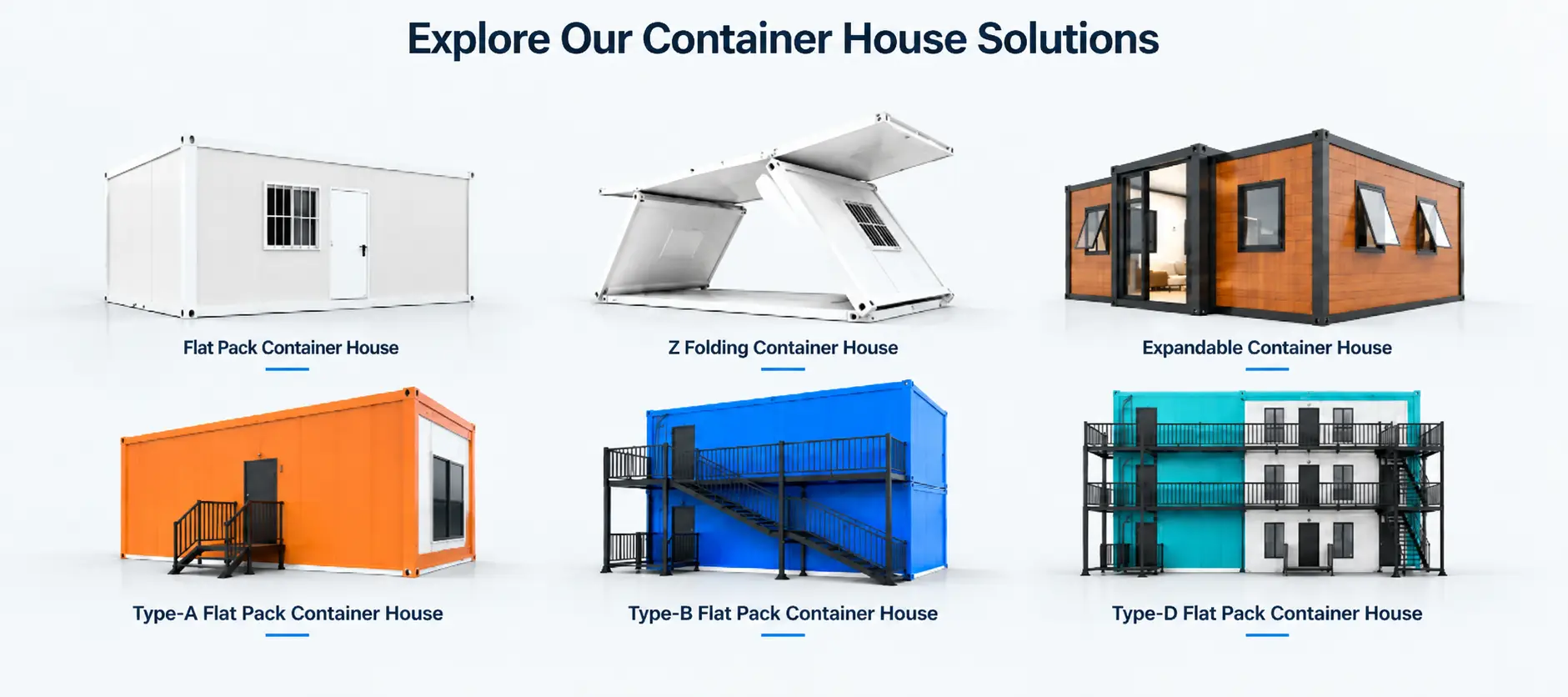 GS Housing flat-pack, folding and expandable container houses