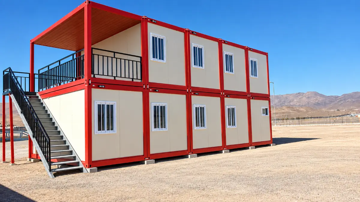 Two-storey GS Housing modular container building for a remote project